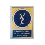 Cartel Obligatorio uso cinturon seguridad